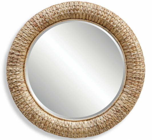 TWISTED SEAGRASS ROUND MIRROR