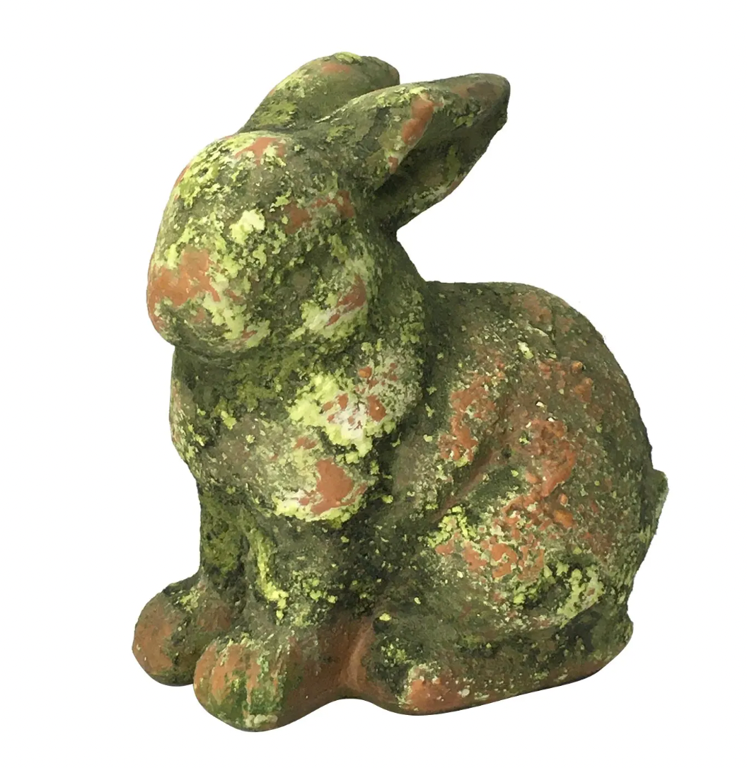 Mossy Terra Cotta Bunny