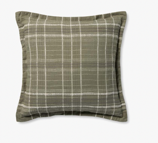 Avalon Olive / Multi Pillow 22" x 22"