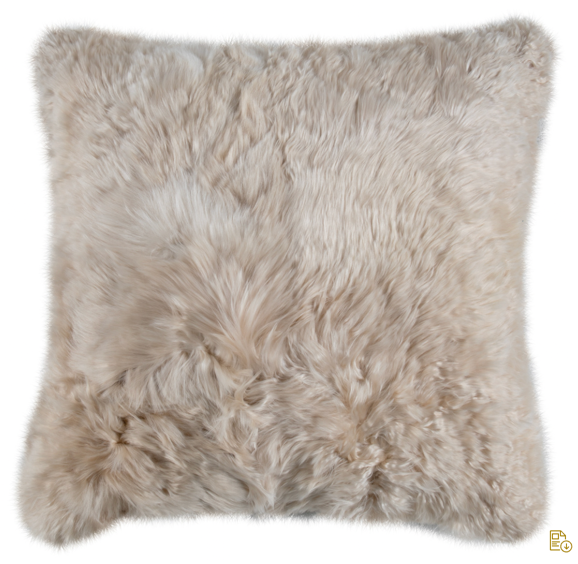 Alpaca Linen Feather Pillow 24x24