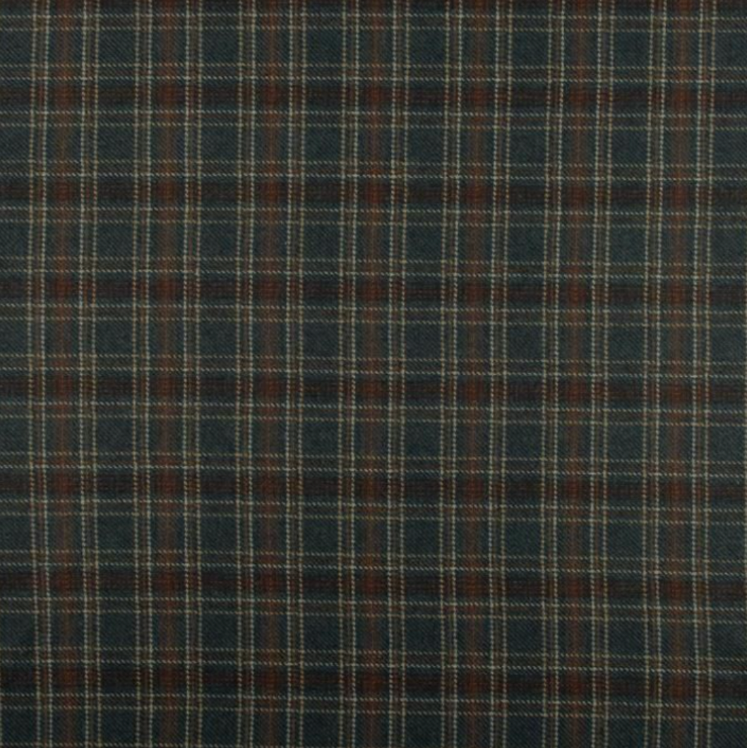 Josh Swivel Chair (30w) in Seamus Indigo (Plaid)