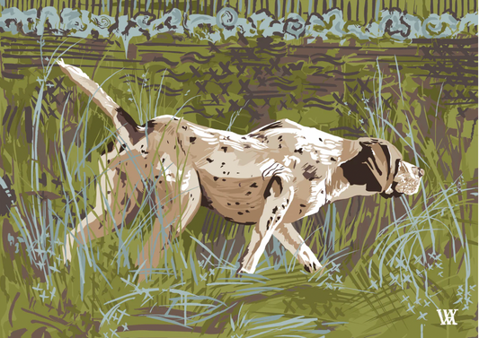11 x 14 On the Hunt - Olive