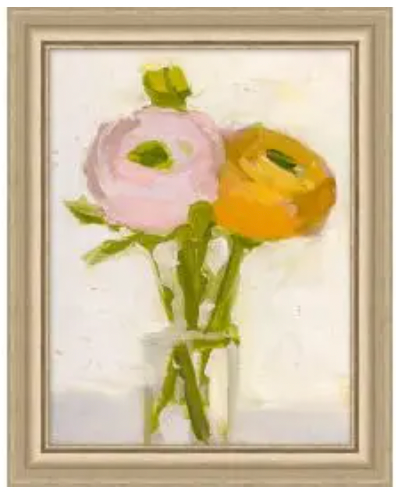 Spring Flowers- Watercolor Giclees on Canvas