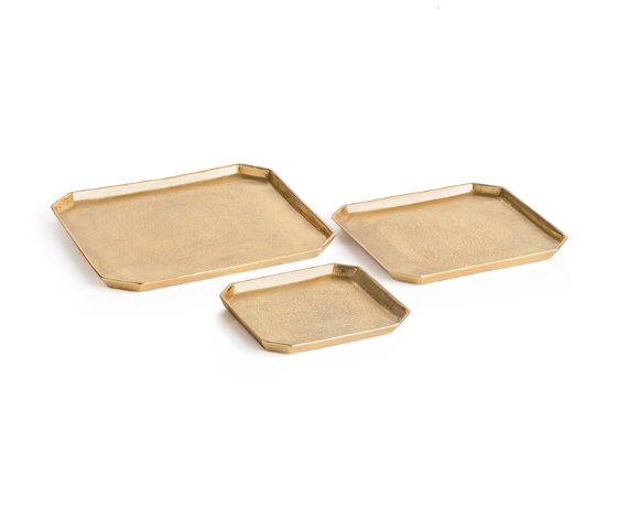 DEZI RECTANGULAR SERVING TRAYS, SET OF 3